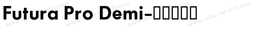 Futura Pro Demi字体转换